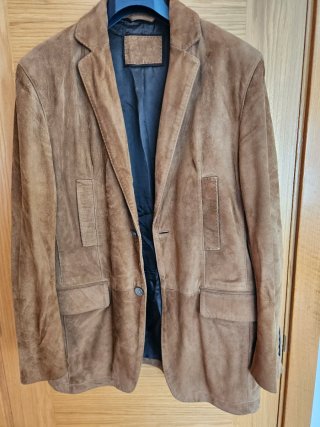 Americana de Piel Ante Massimo Dutti T38/48