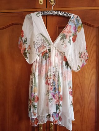 Vestido Túnica Estampado Floral