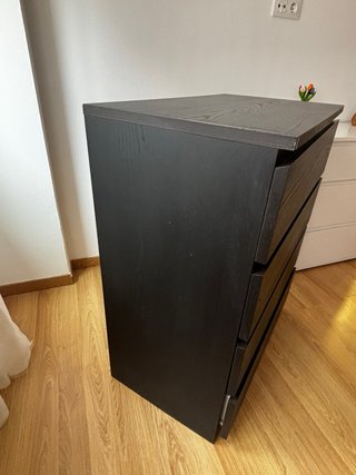 Cómoda 4 cajones IKEA negra
