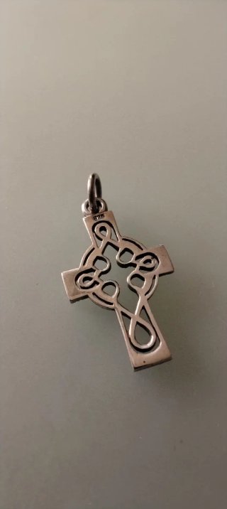 Colgante Cruz Celta Plata Ley 925