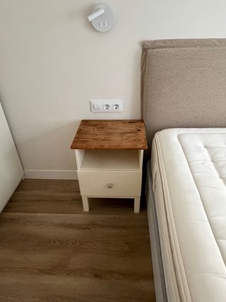 2 Mesitas de Noche Madera Blanca