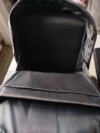 Mochila portátil antirrobo gris