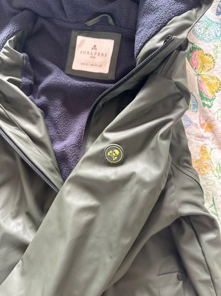 Chaqueta de lluvia Scalpers verde niño talla 12 añ