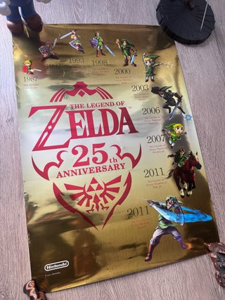 Póster Aniversario Zelda 25 Años Nintendo