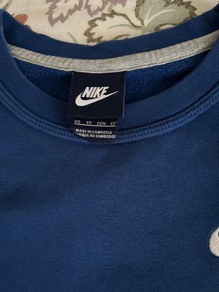 Sudadera Nike Azul Talla XS