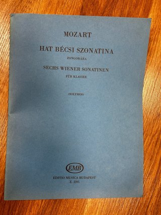 Partituras Mozart - Hat Bécsi Szonatina