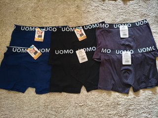 Pack 6 Calzoncillos Uomo Talla XXL