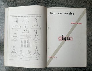 Catálogo Antiguo Alumbrado Sepsa