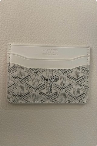 Portacarte Goyard Saint Sulpice Pelle Bianco