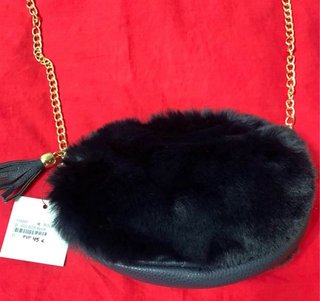 Bolso de Piel Azul Marino