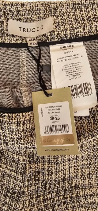 Pantalón TRUCCO Tweed Talla 36