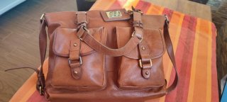 Maletín/bolsa de viaje Piel Massimo Dutti Marrón