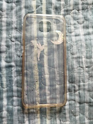 Funda libro móvil azul y negra