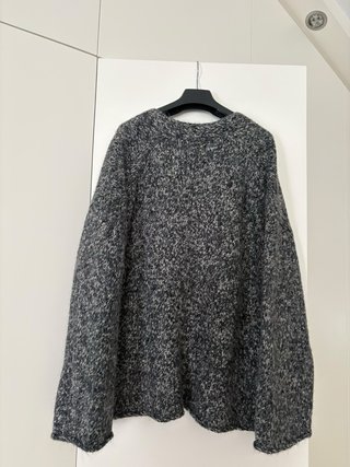 Chaqueta Zara jaspeada gris y blanca
