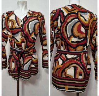 Blusa estampada talla 42