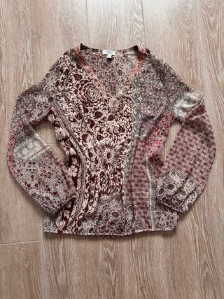 Blusa Cortefiel Estampada Talla M