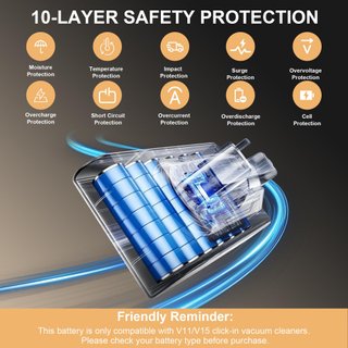 Batteria V11 V15 Click-in per Dyson