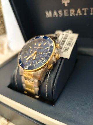 Reloj Maserati Azul y Dorado