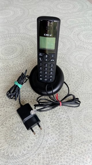 Teléfono inalámbrico DIGI Negro