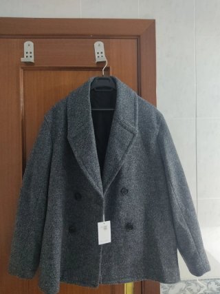 Chaquetón cruzado Pedro del Hierro gris