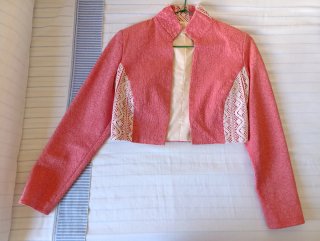 Traje de flamenca rosa con volantes
