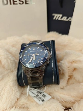 Reloj Maserati Cronógrafo Azul y Negro