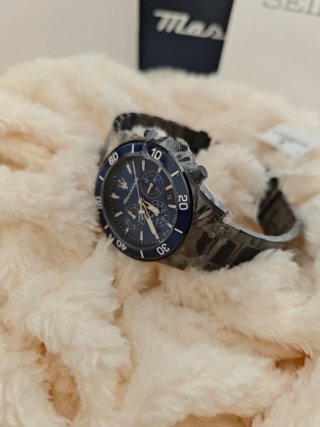 Reloj Maserati Cronógrafo Azul y Negro