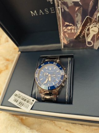 Reloj Maserati Cronógrafo Azul y Negro