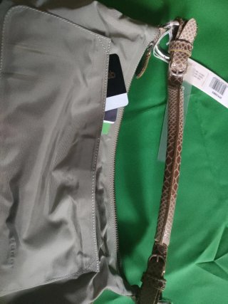 Bolso Sequoia Beige/Verde Oliva