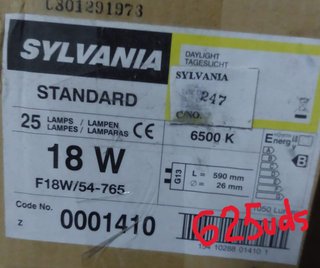Cajas de  Lámparas Fluorescentes Sylvania