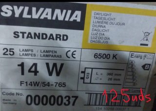 Cajas de  Lámparas Fluorescentes Sylvania