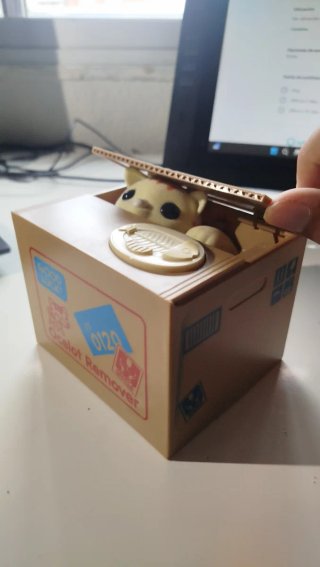 Hucha de Gato Guepardo Roba Monedas