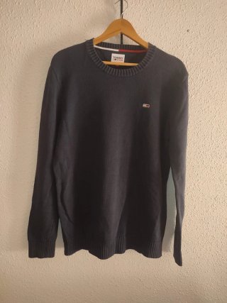 Jersey Tommy Jeans Azul Marino Algodón