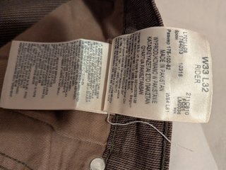 Pantalón Lee Slim Fit Verde Oliva W33 L32