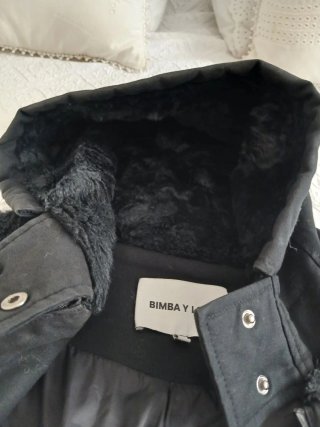 Abrigo Bimba y Lola Negro Talla S
