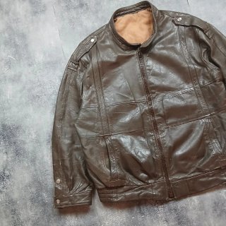 Chaqueta de cuero Vintalle marrón Talla M