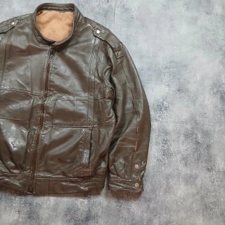 Chaqueta de cuero Vintalle marrón Talla M