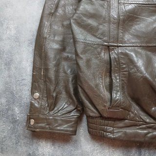 Chaqueta de cuero Vintalle marrón Talla M
