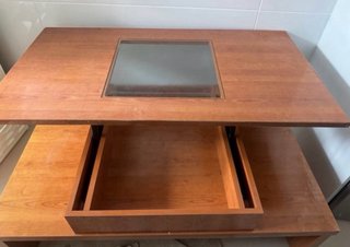 Mesa de Salón Elevable de Madera