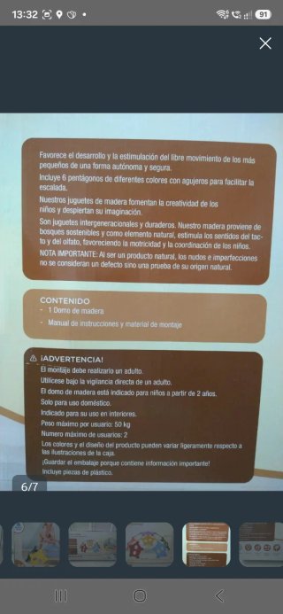 Domo de Madera Montessori +24 Meses