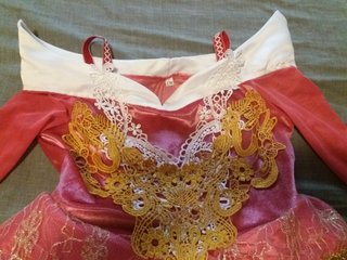 Disfraz de Aurora Talla 130cm. Con accesorios