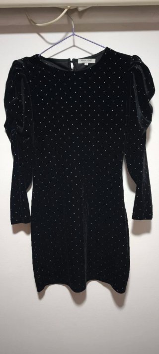 Vestido de Fiesta de terciopelo Negro. Green Coast
