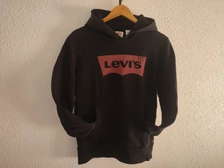 Sudadera Levi's Negra con Capucha Talla S