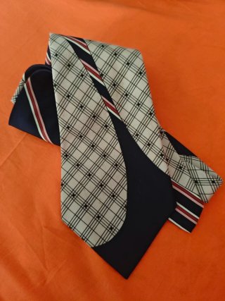 Cravatta vintage a quadri