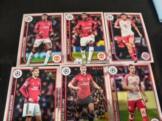 Lote de 6 Cromos de Fútbol Merlin