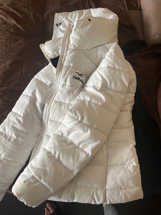 Chaqueta Hollister blanca talla M mujer