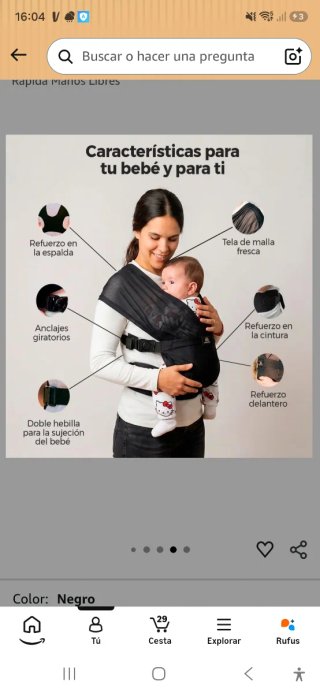 Mochila portabebés Argiluze tipo fular