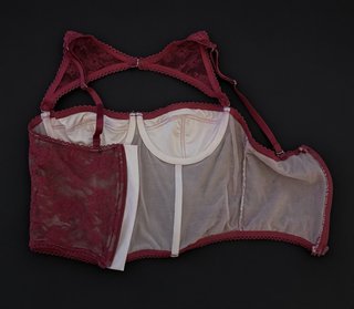 Top Corset de Encaje Rojo