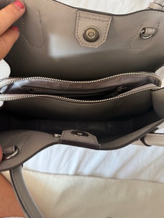 Bolso Michael Kors Gris Piel Texturizada
