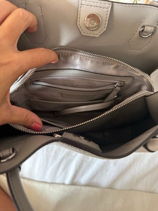 Bolso Michael Kors Gris Piel Texturizada